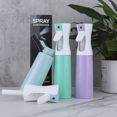 Plastic Misty Trigger Sprayer Bottle 200ml 300ml Water Hair Fine Mist Continuous Spray Bottle