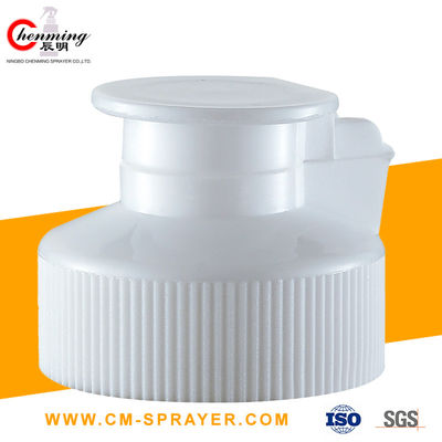 Good price 38-400 24/410 White Flip Top Caps Child Resistant 24mm 38mm Thread Round Ribbed Skirt Hinged online